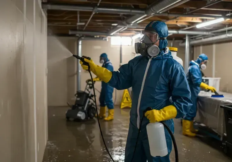 Basement Sanitization and Antimicrobial Treatment process in Kensington, CA